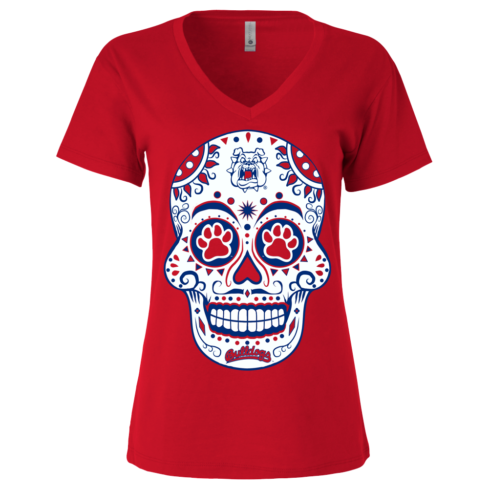 Philadelphia Phillies Sugar Skull Tee Shirt Women's 2XL / White