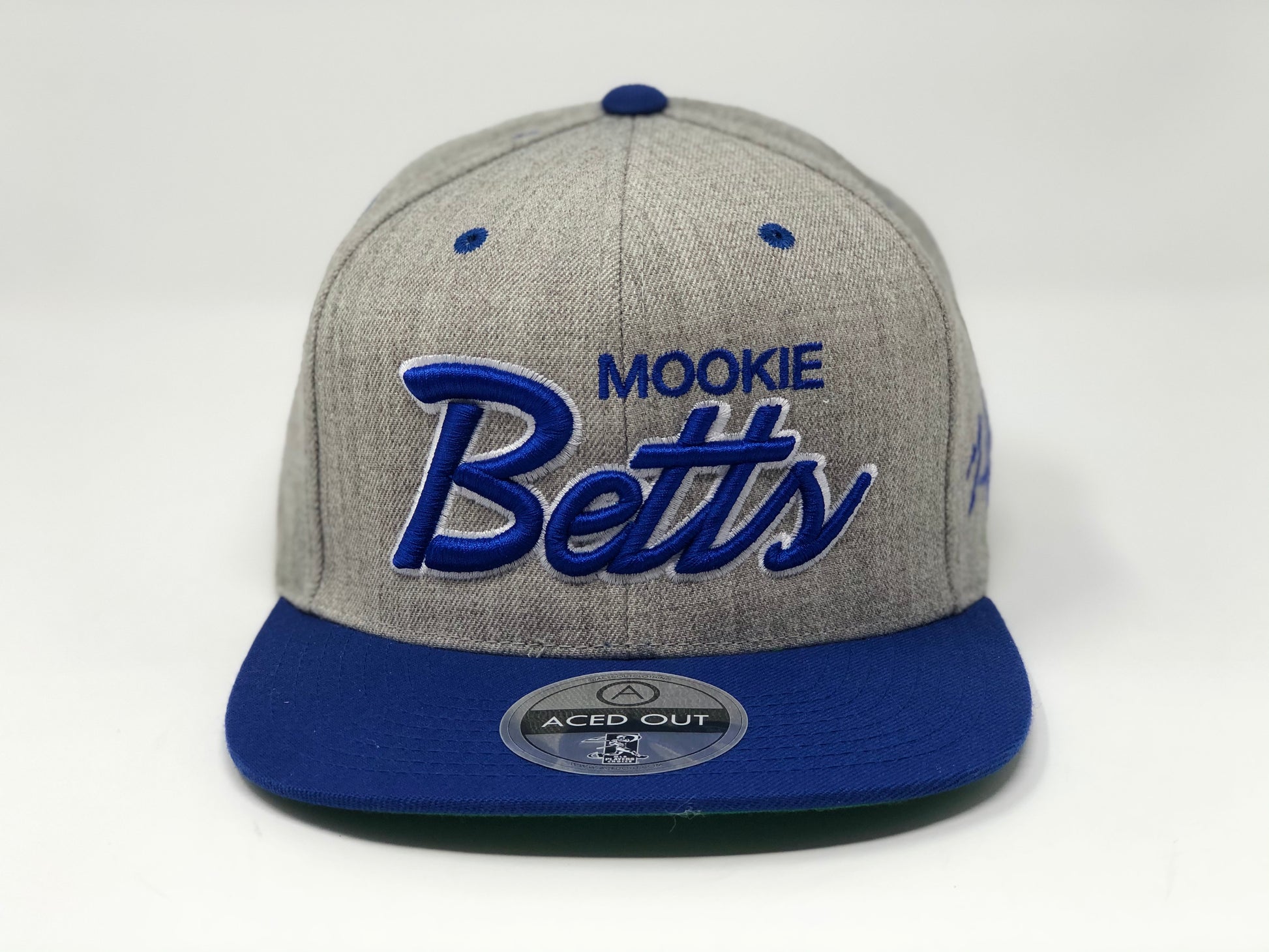 Mookie Betts 50 Hat - Grey/Royal Snapback – Aced Out Apparel